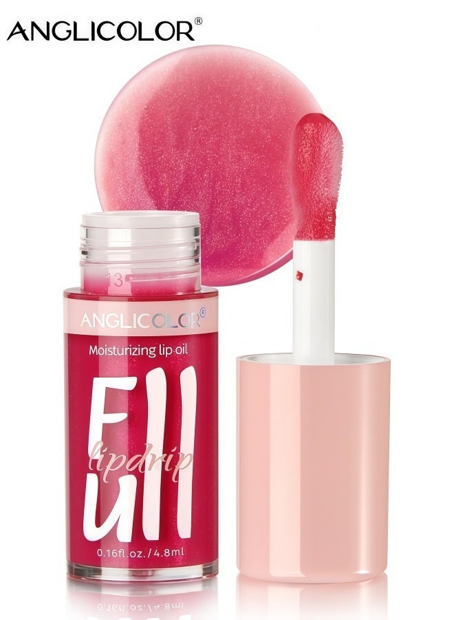 Anglicolor Women's Glossy Lip Gloss, Moisturizing and Hydrating Lipstick, Non-Greasy, Long-Lasting Makeup (#03 APHRODITE) - Image 2