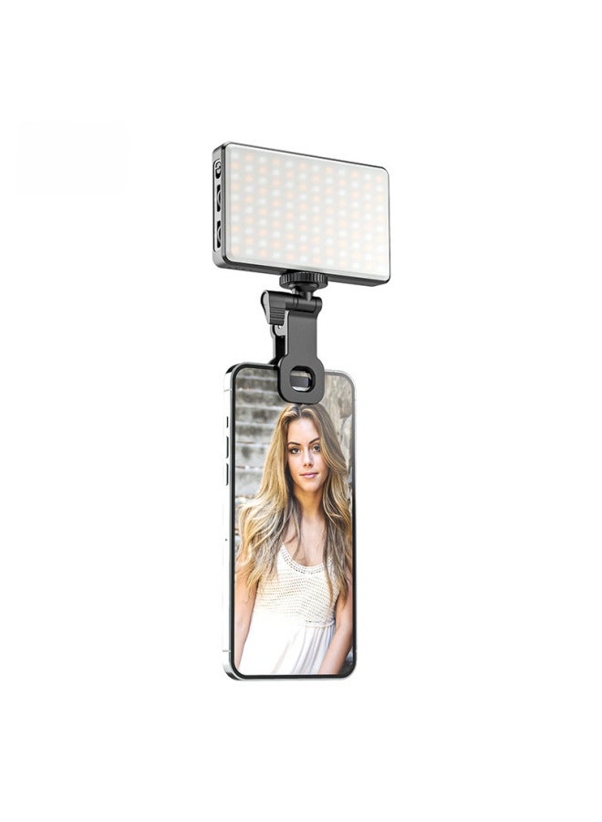 Mobile Phone Fill Light Table Live With Ring Light Photography Special Compact Video Shooting Light-Specifications:St120 Black + Mobile Phone Clip + Silicone Case + Color Film + Hot Shoe  - Image 5