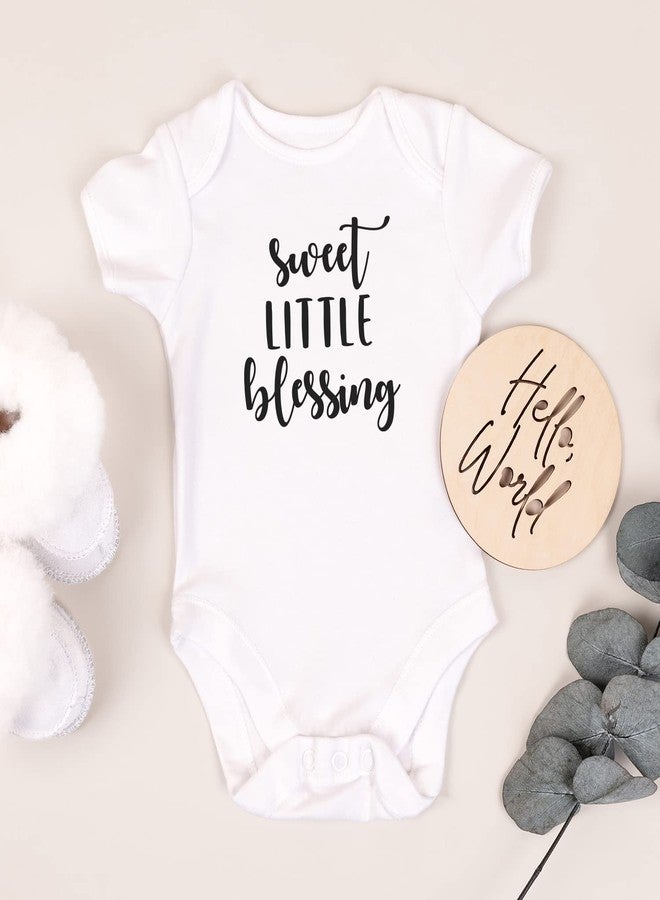 Printique Organic GOTS Certified Baby Onesie Unisex Bodysuit 0-18 months - Sweet Little Blessing | Cute Spiritual Hand-Made (Sweet Little Blessing, 12-18 Months) - Image 2