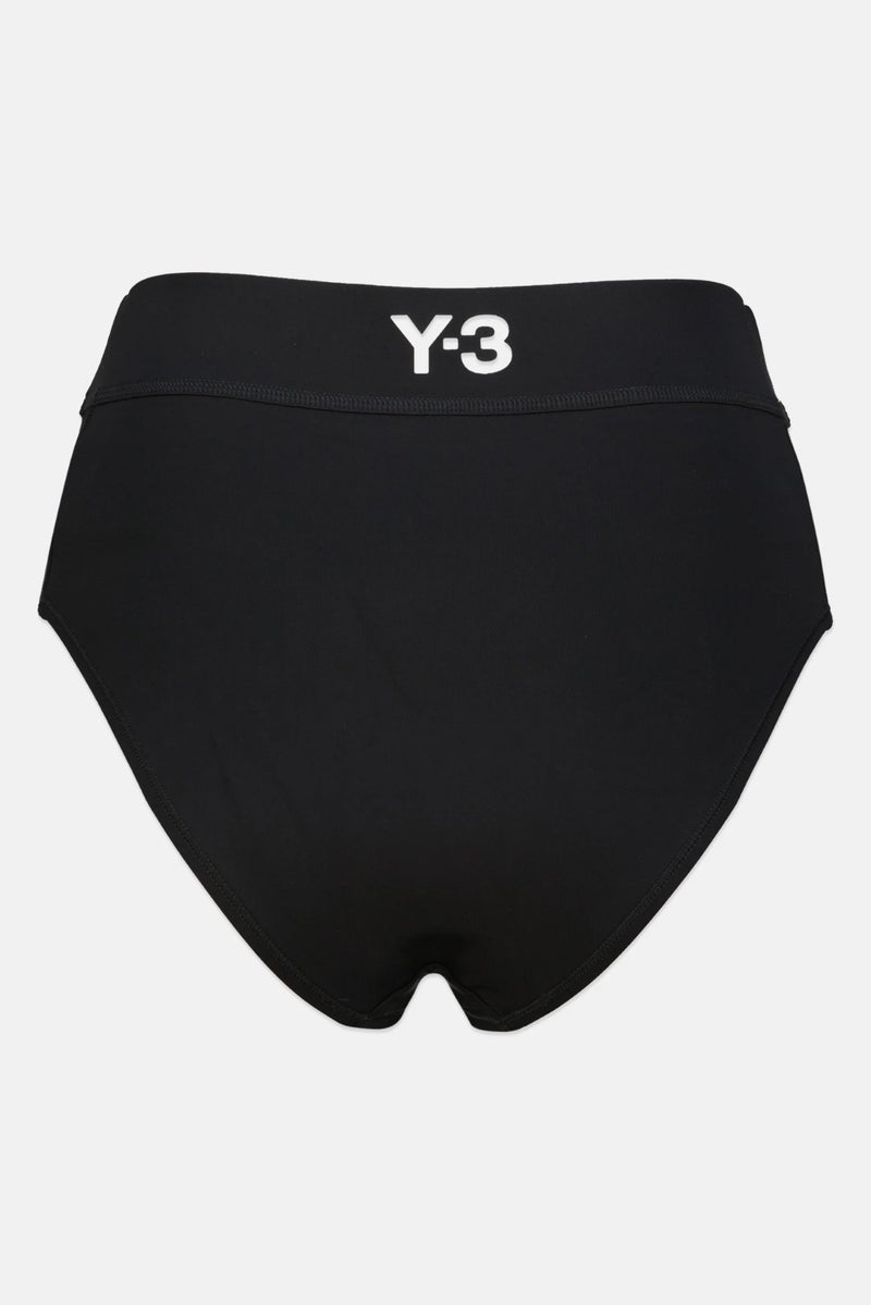 Adidas بيكيني سفلي بشعار علامة أديداس Y-3 من يوجي ياماموتو للنساء، أسود - Image 3