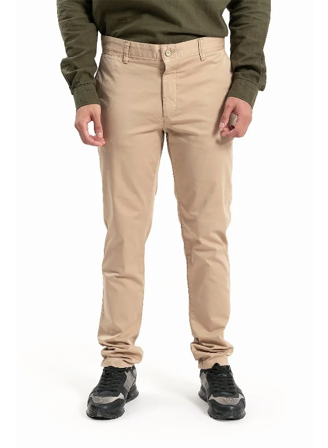 Wecre8 Men Camel Trousers