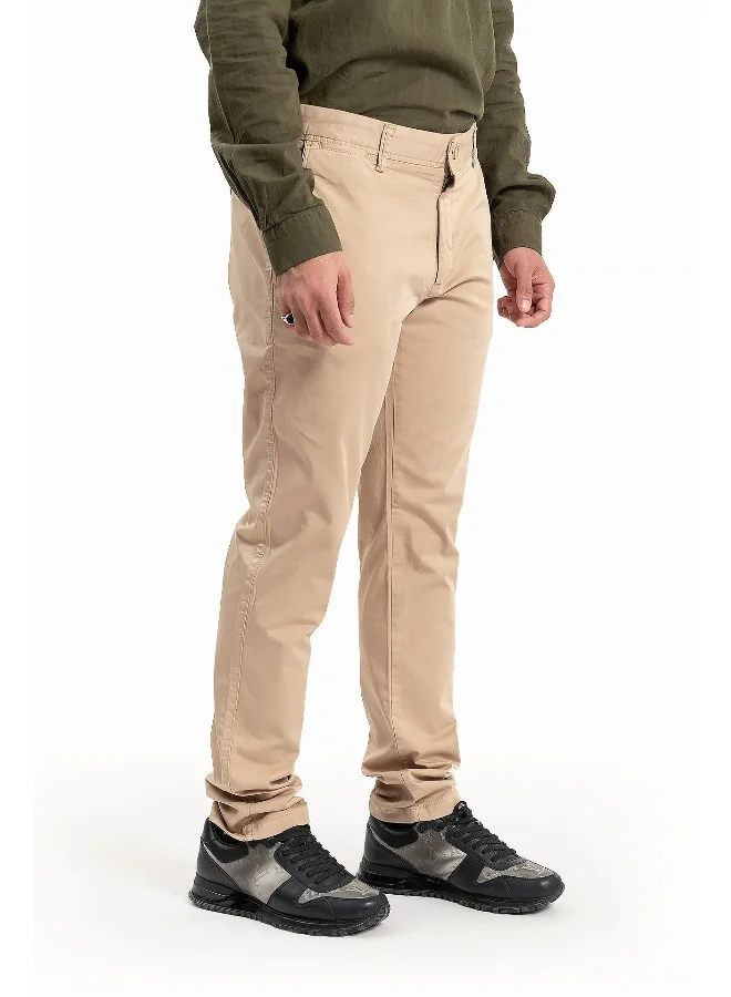 Wecre8 Men Camel Trousers