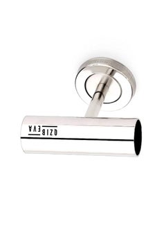 QZibeva QZIBEVA Pack 1 Pcs Steel Curtain Rod Jointer Connector Bracket Support Silver for 1 Inch Rods Ceiling Wall Support Item Code CST8  - Image 2
