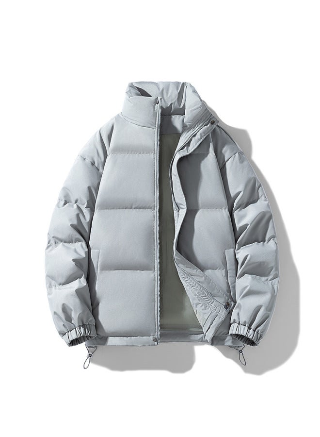 Winter Thick Warm Cotton Coat Casual Bread Suit Simple All-match Men's And Women's Sports Collar Warm Cotton Coat