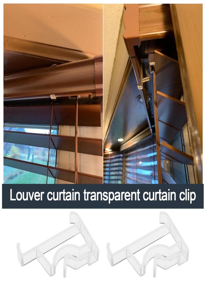 سينج إف إل تي دي شركة SING F LTD، 10 قطع من مشابك تثبيت الستائر الشفافة، مشابك مخفية، مشابك تثبيت مخفية، دعامة تثبيت، أدوات منزلية، POM - Image 2