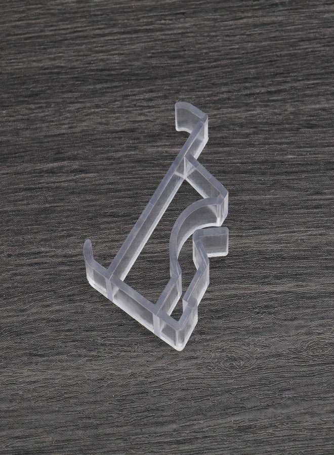 سينج إف إل تي دي شركة SING F LTD، 10 قطع من مشابك تثبيت الستائر الشفافة، مشابك مخفية، مشابك تثبيت مخفية، دعامة تثبيت، أدوات منزلية، POM - Image 5