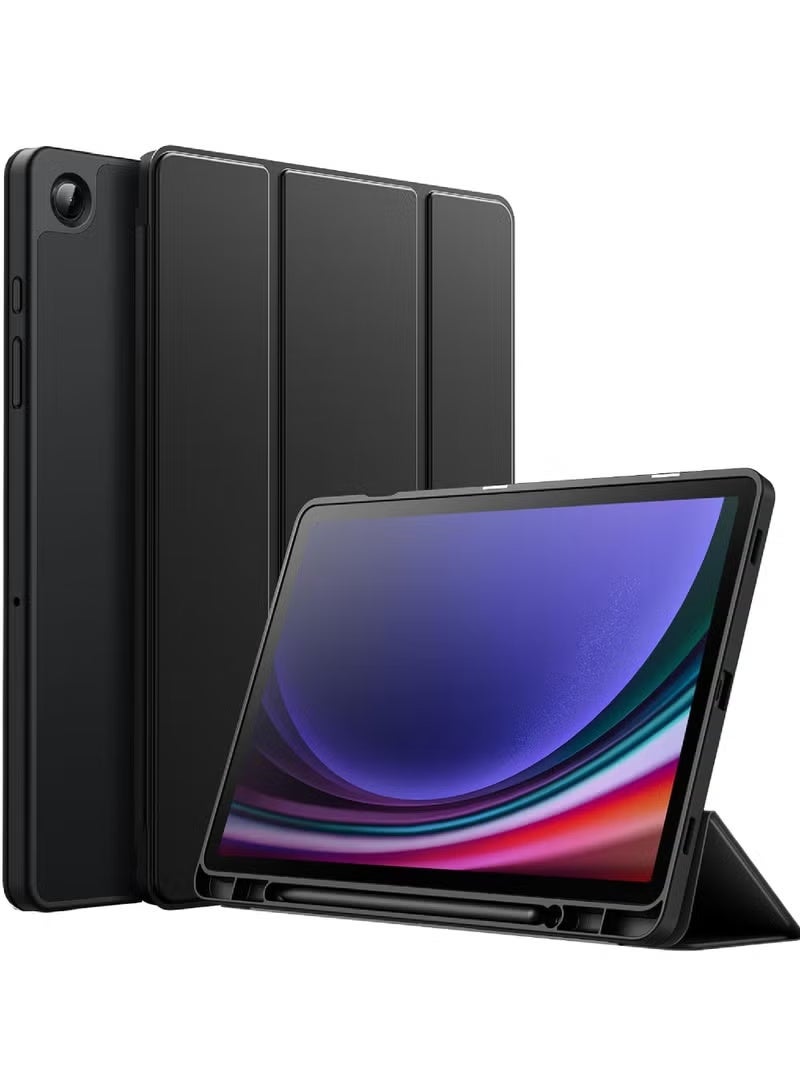 Rock Pow Case for Samsung Galaxy Tab A11 / A9 8.7 Inch 2025/2023 Release,Protective Soft TPU Tri-Fold Tri-Fold Stand Slim Tablet Cover Case with Pen Slot for 8.7" Galaxy Tab A11/A9 SM-X130/X135/X110/X