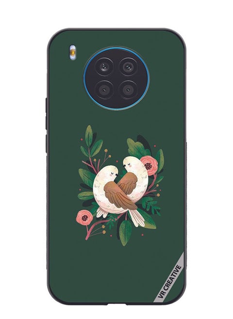 Protective Case Cover For Honor 50 Lite Birds Design Multicolour