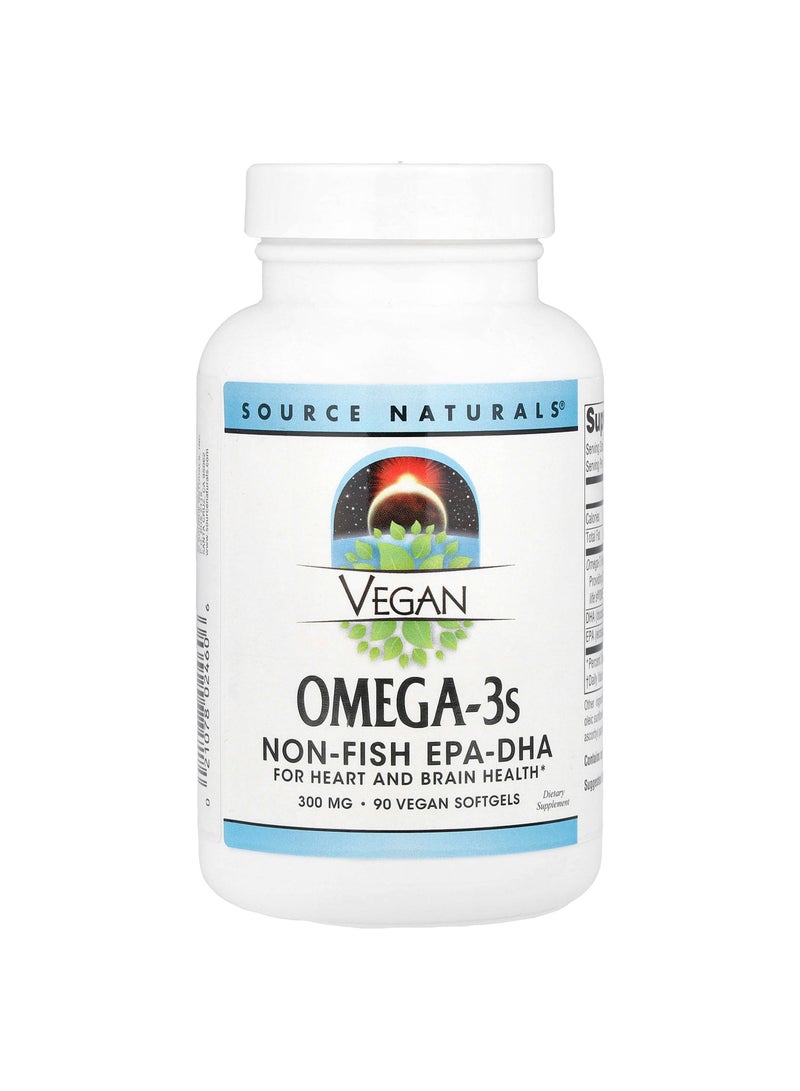 Source Naturals Vegan Omega-3s, 300 mg , 90 Vegan Softgels