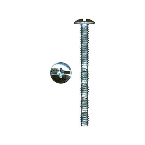 ROK 100 Pack of Rok Hardware #8 x 1-3/4" Slotted Machine Thread Phillips Break Away Long Truss Head Screws - Image 1