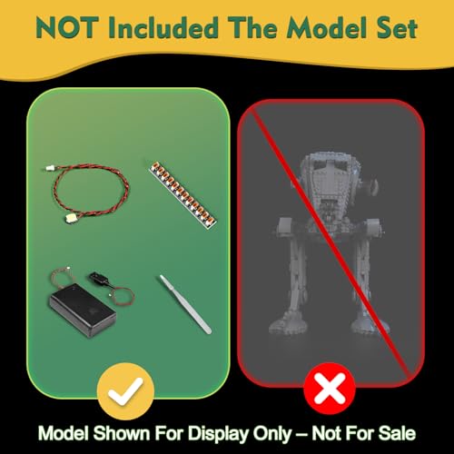 LocoLee Lighting kit Compatible with Lego 75417 atST Walker No Model Only Light LED Accessories Compatible with Lego 75417 Standard Version - Image 5