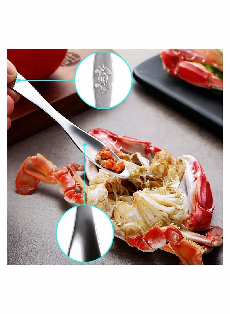 Crab Lobster Crackers Seafood Tools Set Includes 4 Crab Leg Crackers, 4 Lobster Shell Knife, 4 Crab Forks/Picks and 1 Seafood Scissors - Image 3
