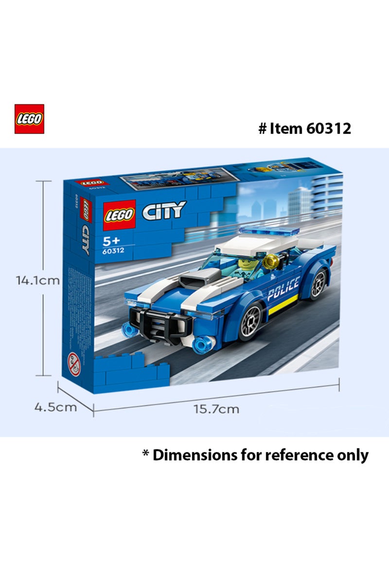 60312 LEGO 60312 City Police Car Toy for Kids 5 Plus Years Old with Officer Minifigure, Small Gift