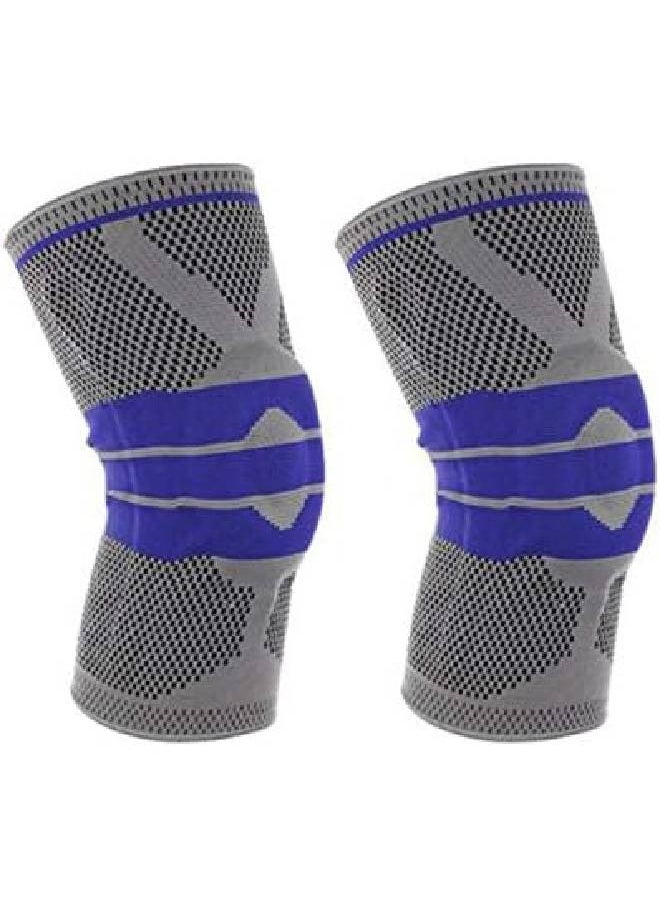 Generic Silicone Sports Knee Pad for Comfort and Protection (Grey)  - Image 1