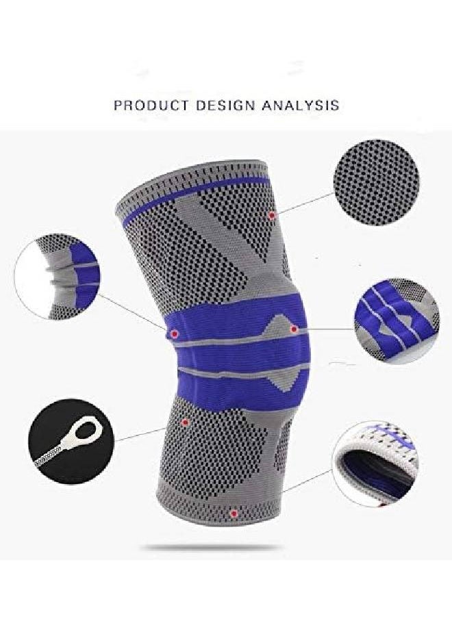 Generic Silicone Sports Knee Pad for Comfort and Protection (Grey)  - Image 2