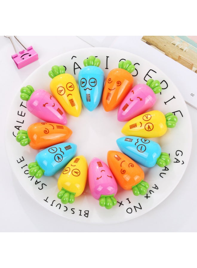 HELPS Creative Stationery Student Cartoon Cute Radish Pencil Sharpener Pencil Sharpener Pencil Sharpener Children's Small Gift - Image 1
