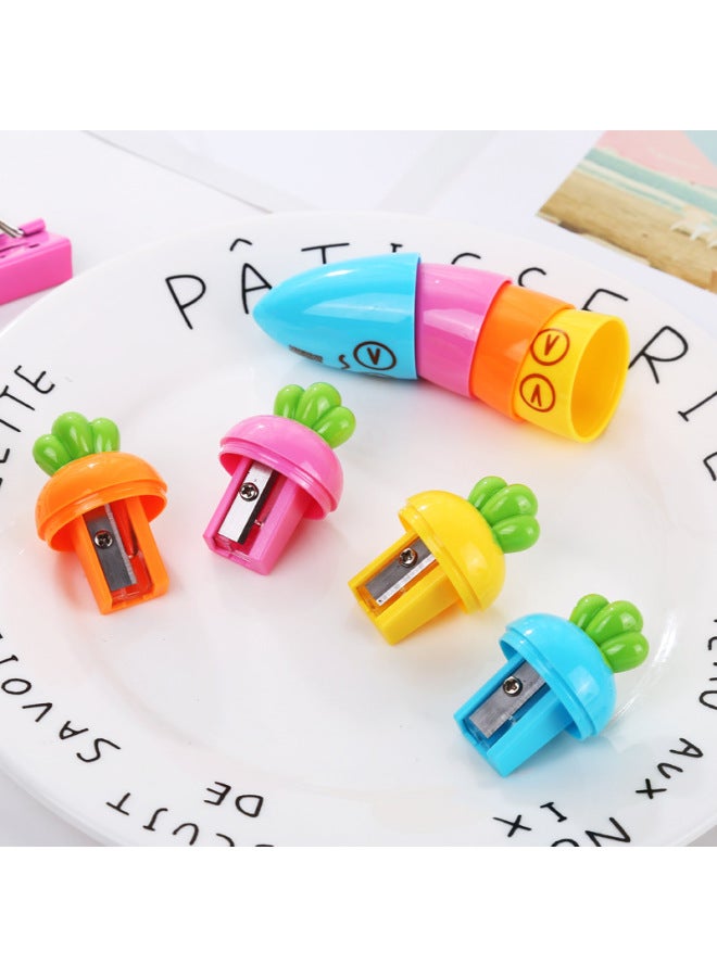 HELPS Creative Stationery Student Cartoon Cute Radish Pencil Sharpener Pencil Sharpener Pencil Sharpener Children's Small Gift - Image 3