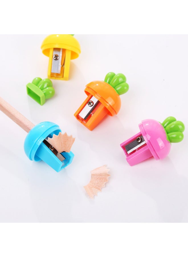 HELPS Creative Stationery Student Cartoon Cute Radish Pencil Sharpener Pencil Sharpener Pencil Sharpener Children's Small Gift - Image 2