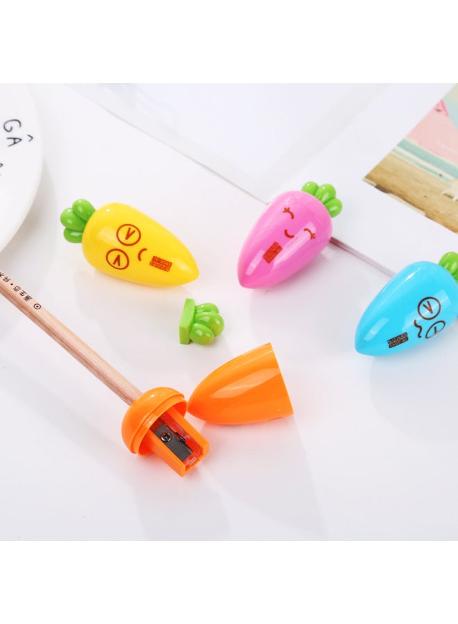 HELPS Creative Stationery Student Cartoon Cute Radish Pencil Sharpener Pencil Sharpener Pencil Sharpener Children's Small Gift - Image 4