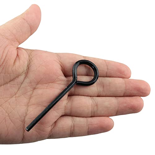JianLing 1set Annular Allen Wrench Set Standard Dogging Key with Full Loop, Allen Wrench Door Key for Push Bar Panic Exit Devices (1pc 5/64 1pc 1/8 1pc 5/32 1pc 7/32 black circle and 1pc keychain) - Image 4