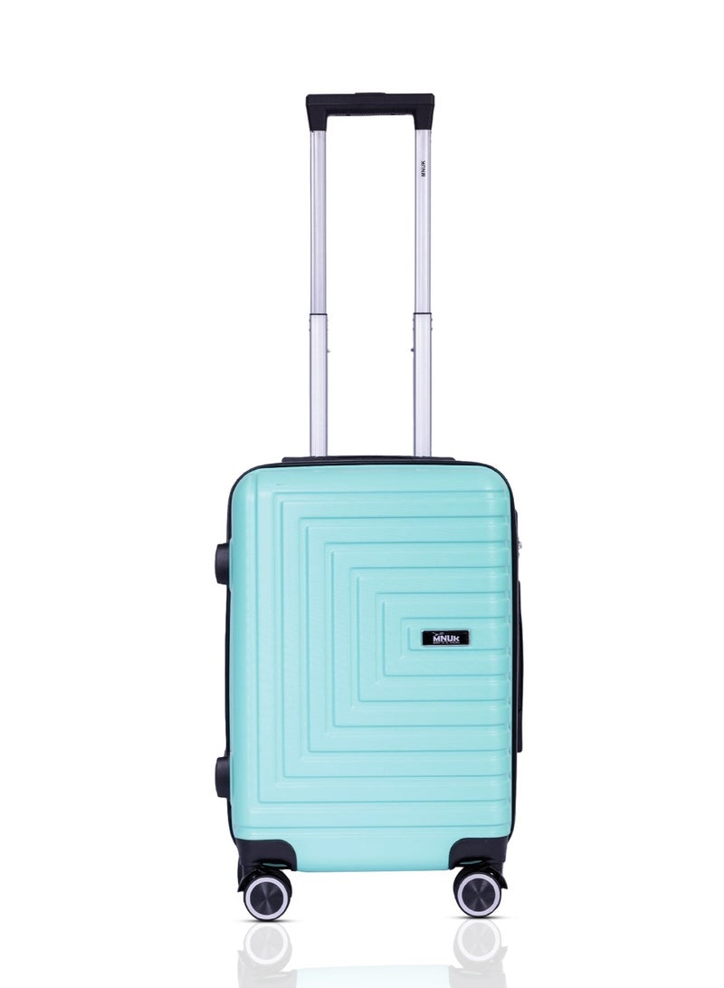 MNUK Pilgrimage Set of 2 Luggage | Cabin-20 Inch, Medium-24 Inch|Hardside Soft Handle Trolley with TSALock |Double 360° 4 Wheeler| Green - Image 5
