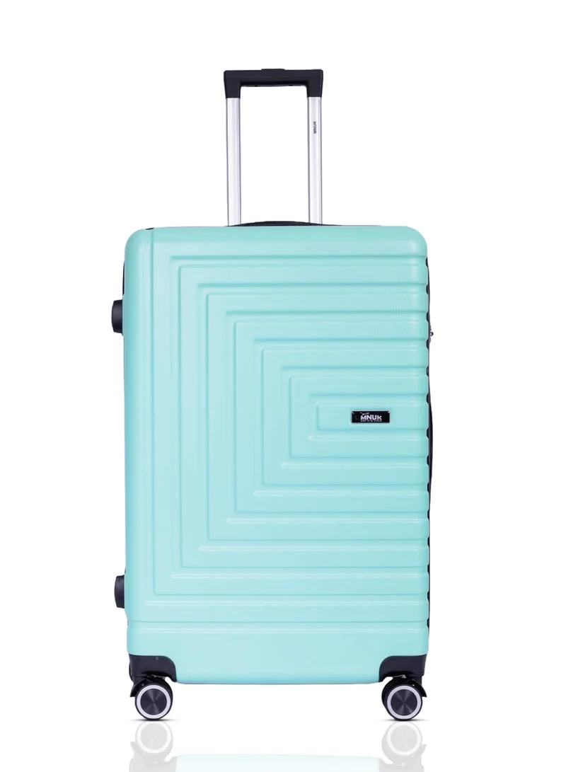 MNUK Pilgrimage Set of 2 Luggage | Cabin-20 Inch, Medium-24 Inch|Hardside Soft Handle Trolley with TSALock |Double 360° 4 Wheeler| Green