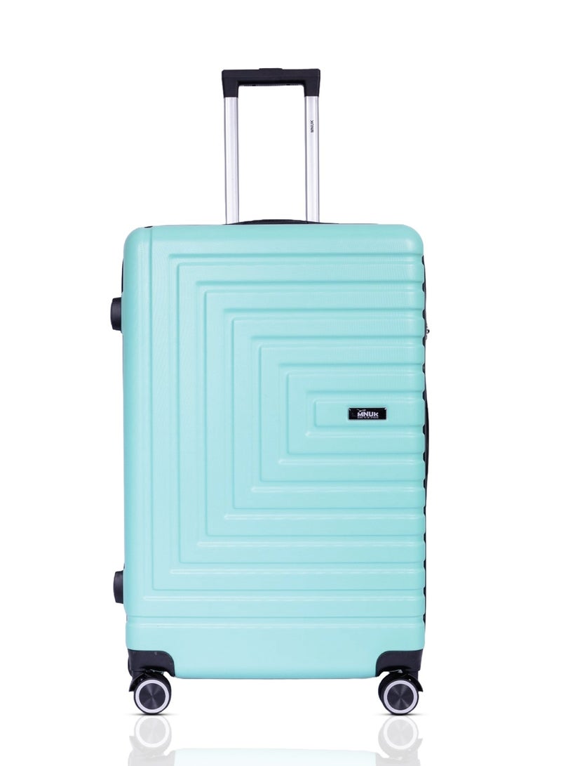 MNUK Pilgrimage Set of 2 Luggage | Cabin-20 Inch, Medium-24 Inch|Hardside Soft Handle Trolley with TSALock |Double 360° 4 Wheeler| Green - Image 2