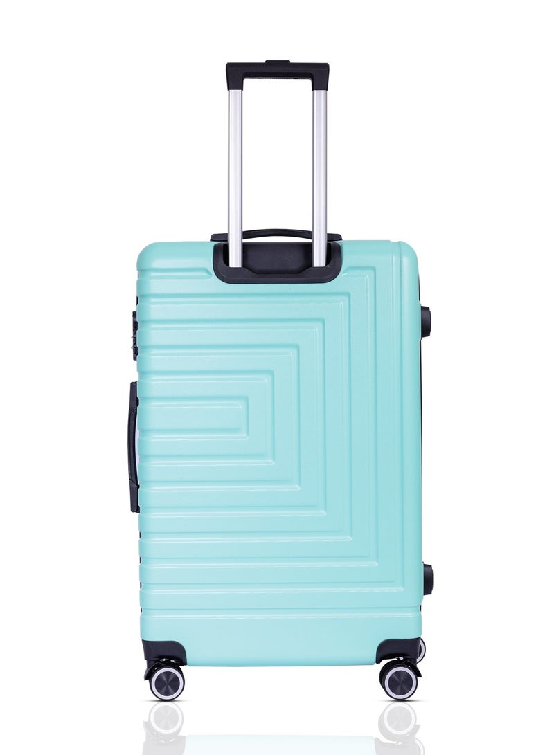 MNUK Pilgrimage Set of 2 Luggage | Cabin-20 Inch, Medium-24 Inch|Hardside Soft Handle Trolley with TSALock |Double 360° 4 Wheeler| Green - Image 4