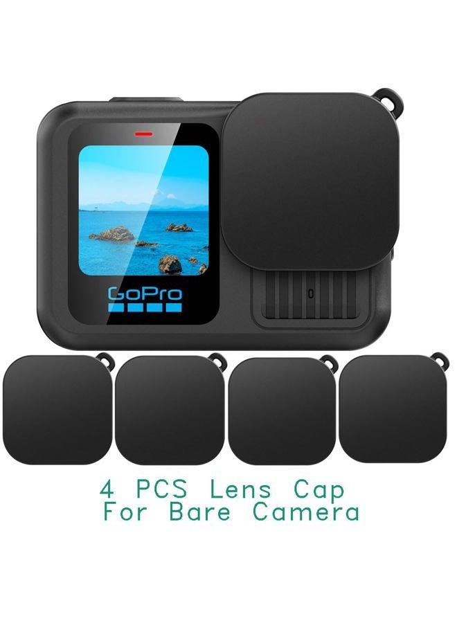 VIZEMO 4 Pieces Lens Cap for GoPro Hero 13/12/11/10/9 Hero Black Protective Cap Cover Accessories (for Gopro 9/10/11/12/13 Hero) - Image 2