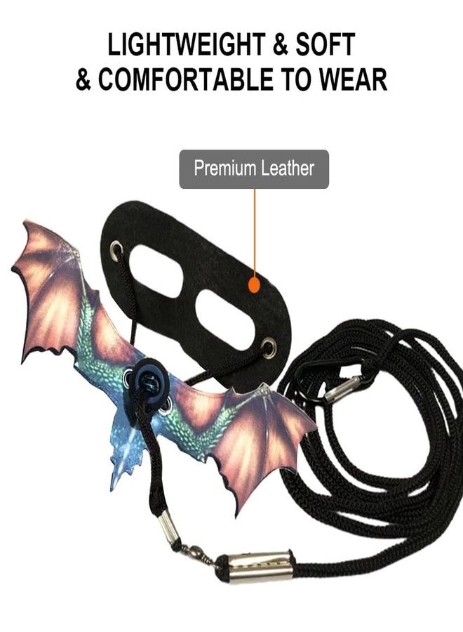 MiOYOOW Bearded Dragon Leash, Adjustable Portable Reptile Leash with Cool Wings for Gecko, Bearded Dragon, Iguana, Hamster, Guinea Pig (S+M+L) - Image 4
