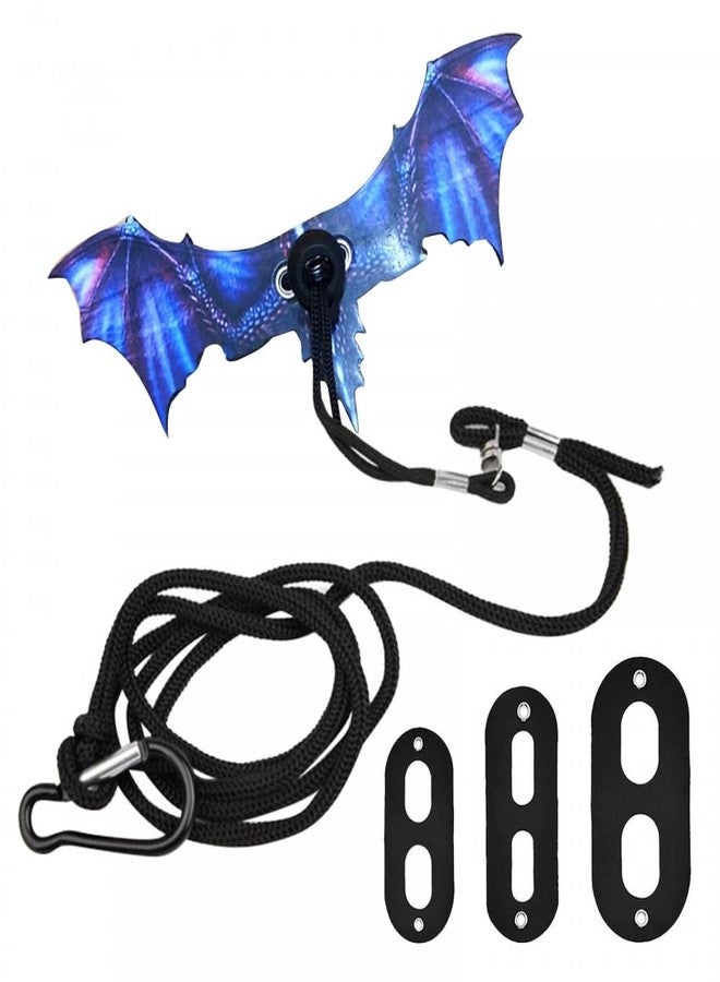 MiOYOOW Bearded Dragon Leash, Adjustable Portable Reptile Leash with Cool Wings for Gecko, Bearded Dragon, Iguana, Hamster, Guinea Pig (S+M+L) - Image 1