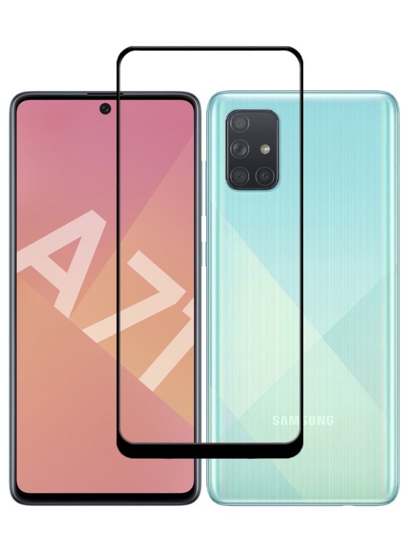 ACLIX Antistatic ESD Dustproof Premium Quality High Definition Tempered Glass Screen Protector Designed For Samsung Galaxy A71 - Image 1