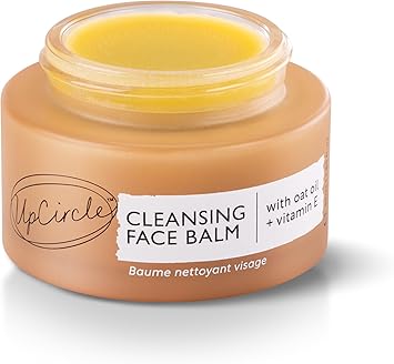 UpCircle Cleansing Face Balm with Apricot 55ml Natural Cleanser To Remove Makeup Including Waterproof Mascara Clear Blackheads Sea Buckthorn Oat Rosemary Oil Vegan CrueltyFree - Image 1