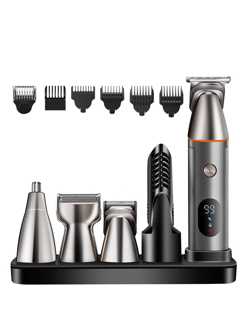 Beard Trimmer for Men Multifunctional Hair Mens Electric Clipper Suitable Mustache Body Nose Ear Facial Trimmers - Image 1