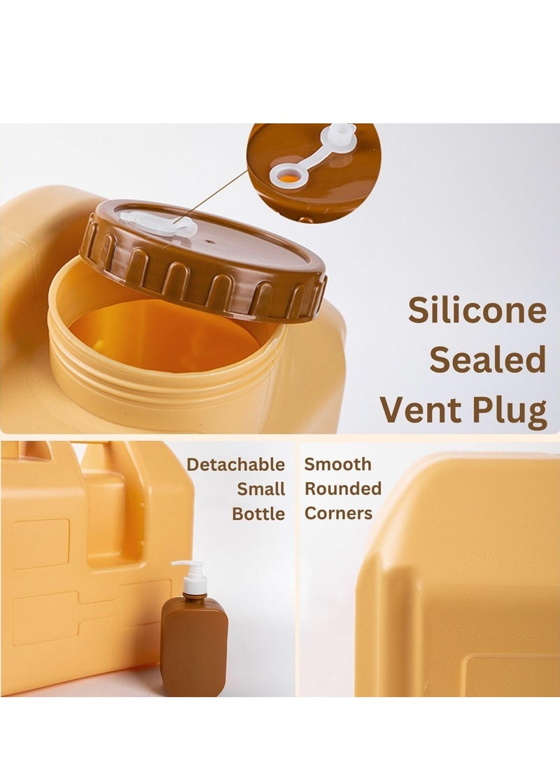 دي إل سي  20L Portable Water Storage Container outdoor jerrican  with 500ml Handwash Bottle Camping Water Tank  - Image 4
