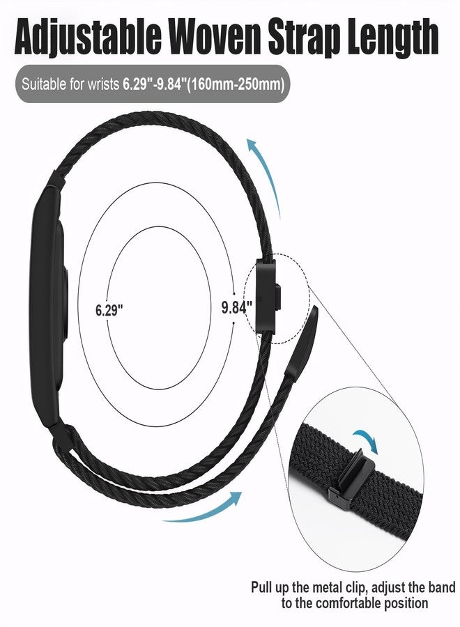 Hexasider Band Compatible with Amazfit Helio Strap, 22mm Nylon Braided Wristbands with Case for Amazfit Helio Accessories Replacement Bands for Men Women - Image 3