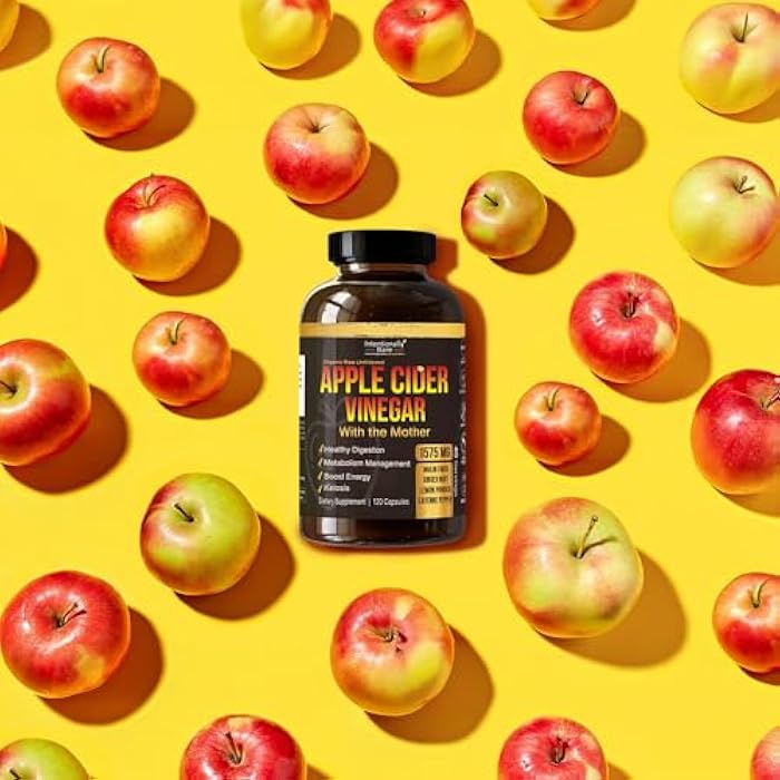 Intentionally Bare Apple Cider Vinegar with Mother Capsules - ACV Capsules with Ginger, Lemon, Cayenne and Inulin - Keto Friendly and Gluten Free for Energy, Immunity and Gut Health - 120 Capsules - Image 3