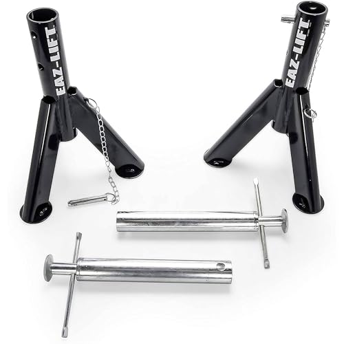 Camco زوج من مثبتات الرفع القابلة للتعديل للسيارات الترفيهية EAZ Lift، مصنوعة من الفولاذ المطلي بالمسحوق، 16 إلى 30 بوصة، سعة 6,000 رطل (عبوة 2) - Image 4