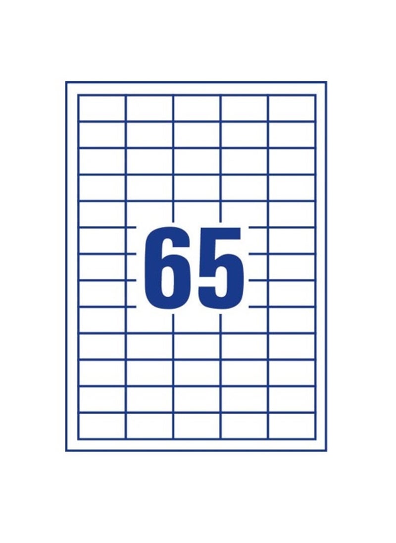 ATLAS 100-Piece MultiPurpose Labels 65 Label Per Sheet 38x21.2mm Size Labels  - Image 2