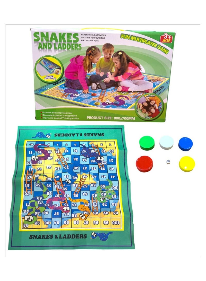 Children's toy, W37-170 game, snake and ladder carpet, from Al Safwa Toys
