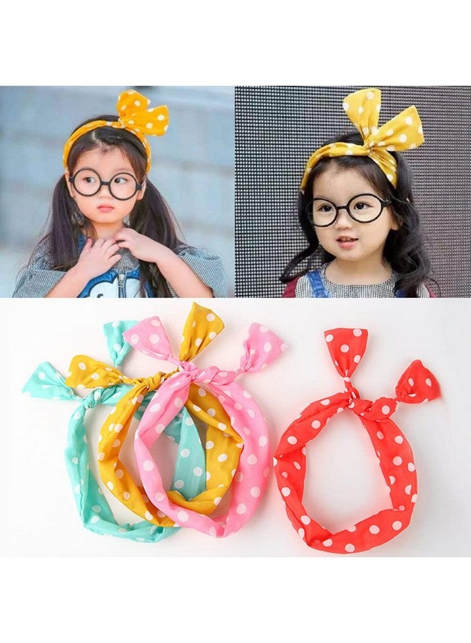 Ovef Women Ladies Rockabilly Hair Bands Head Wrap Vintage Headbands Wired Retro Scarf 5 Pcs Random Color