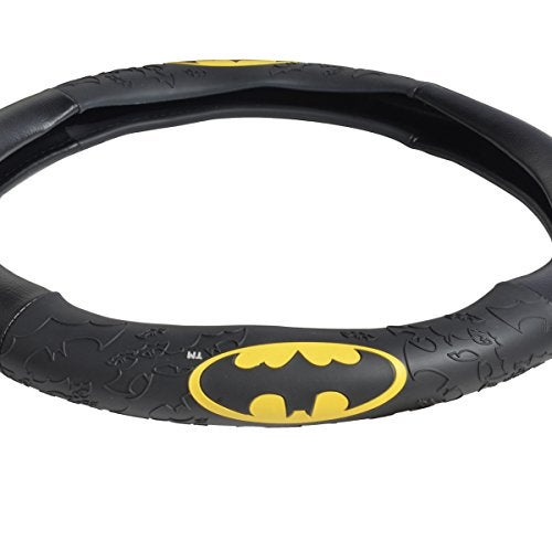 BDK WBSW-1301 Batman Steering Wheel Cover for Car & SUV - Black, Original Design (1 Piece) - Image 4