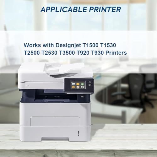 SAIBOYA B3P06A 727 Designjet Printhead Kit Remanufactured Pinter Head Compatible with 727 PinterHead (with Chip Upgraded) for Designjet T1500 T1530 T2500 T2530 T3500 T920 T930 Large Format Plotter Printers - Image 2