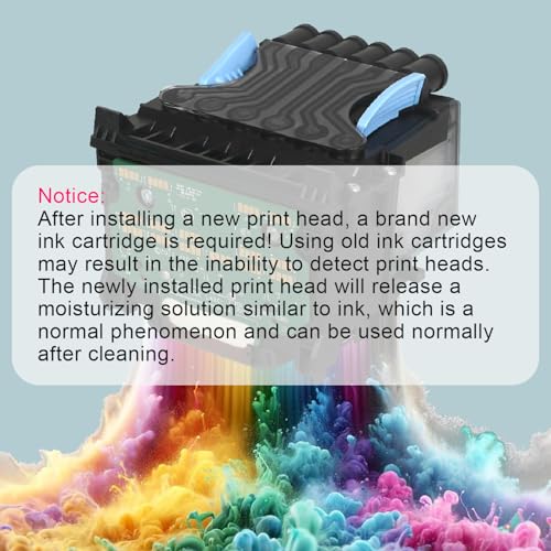 SAIBOYA B3P06A 727 Designjet Printhead Kit Remanufactured Pinter Head Compatible with 727 PinterHead (with Chip Upgraded) for Designjet T1500 T1530 T2500 T2530 T3500 T920 T930 Large Format Plotter Printers - Image 3