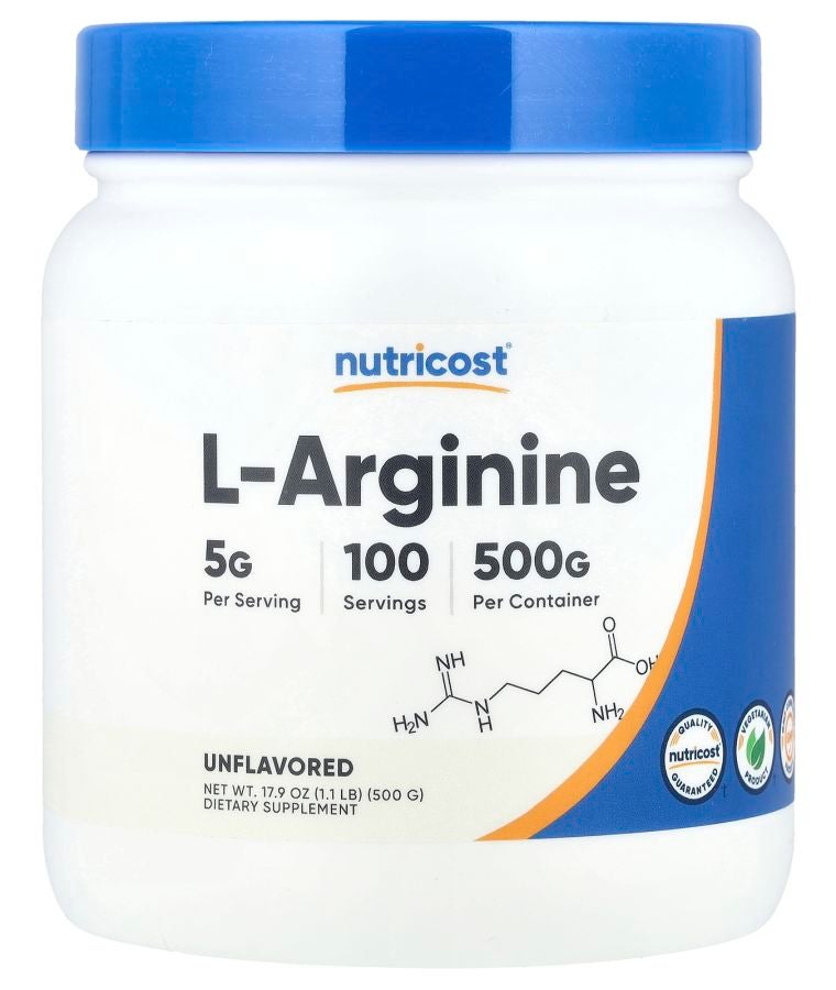 L-Arginine Unflavored 17.9 oz (500 g)