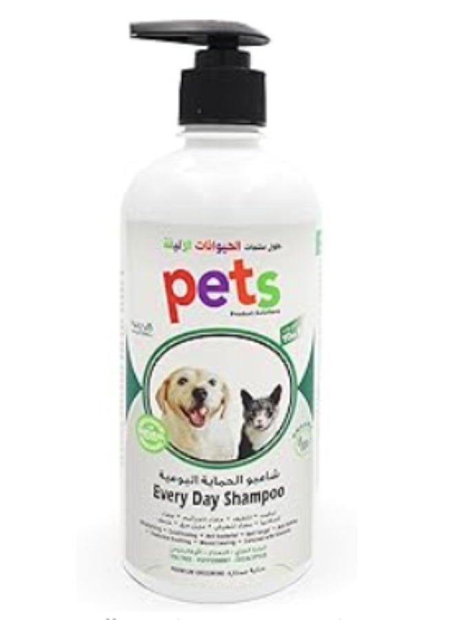 BioNatura شامبو بيو ناتورا للحيوانات الأليفة العضوي اليومي 500 مل – تركيبة زيت الزيتون وزيت جوز الهند مع الجلسرين النباتي – شامبو نباتي للحيوانات الأليفة مع الأوكاليبتوس وزيت شجرة الشاي والنعناع – للكلاب والقطط - Image 1