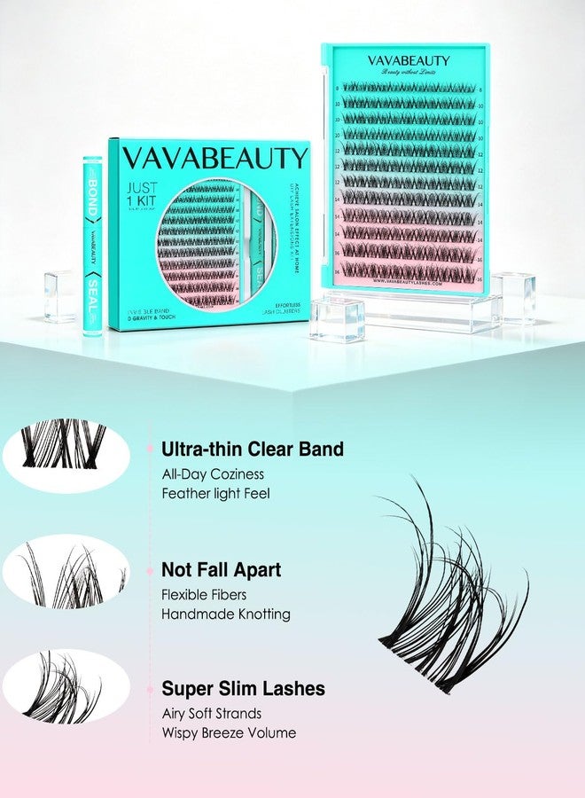 فافابيوتي مجموعة رموش العنكبوت من VAVABEAUTY، رموش طبيعية كثيفة ومموجة على شكل حرف D - Image 5