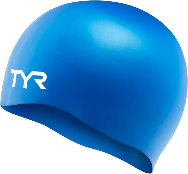 TYR Adult Wrinkle Free Silicone Swim Cap for Drag Reduction and Hair Protection - Image 1