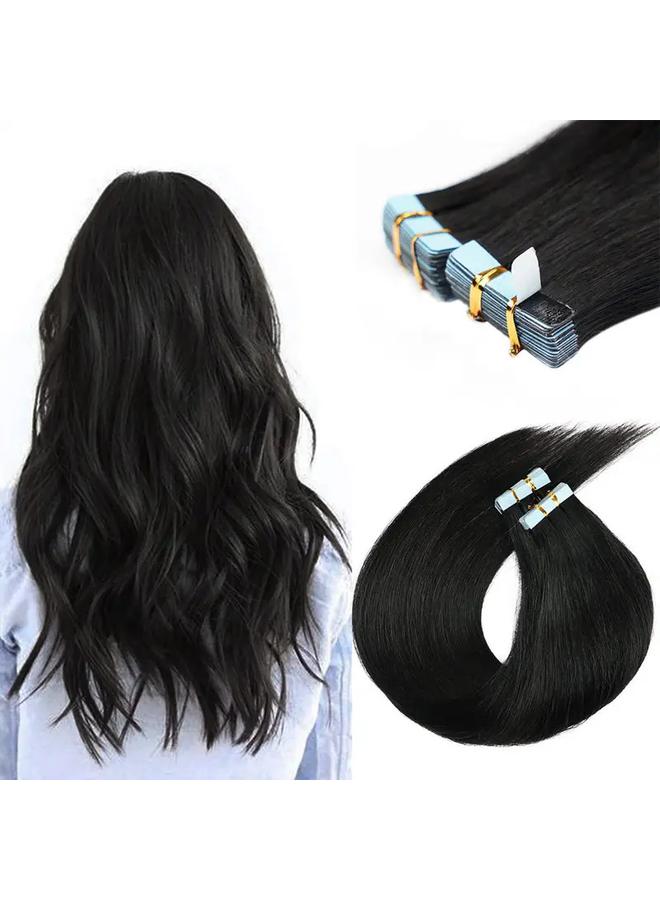 Bluejw Real Hair Seamless Hair PU Wig Film Hair Real Hair Silk Hair Extensions Tape In Hair - Image 1