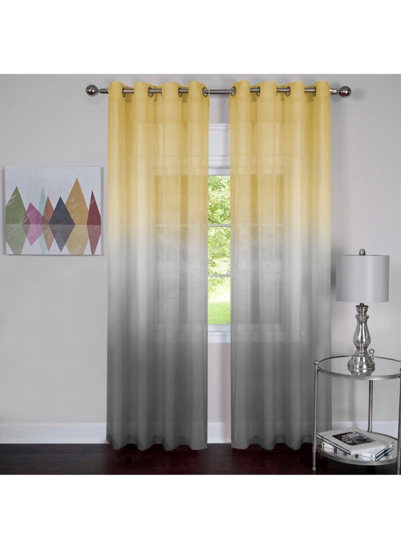 Achim Home Furnishings Achim Home Furnishings Rainbow  Single Grommet Panel  52 x 63 Grey 